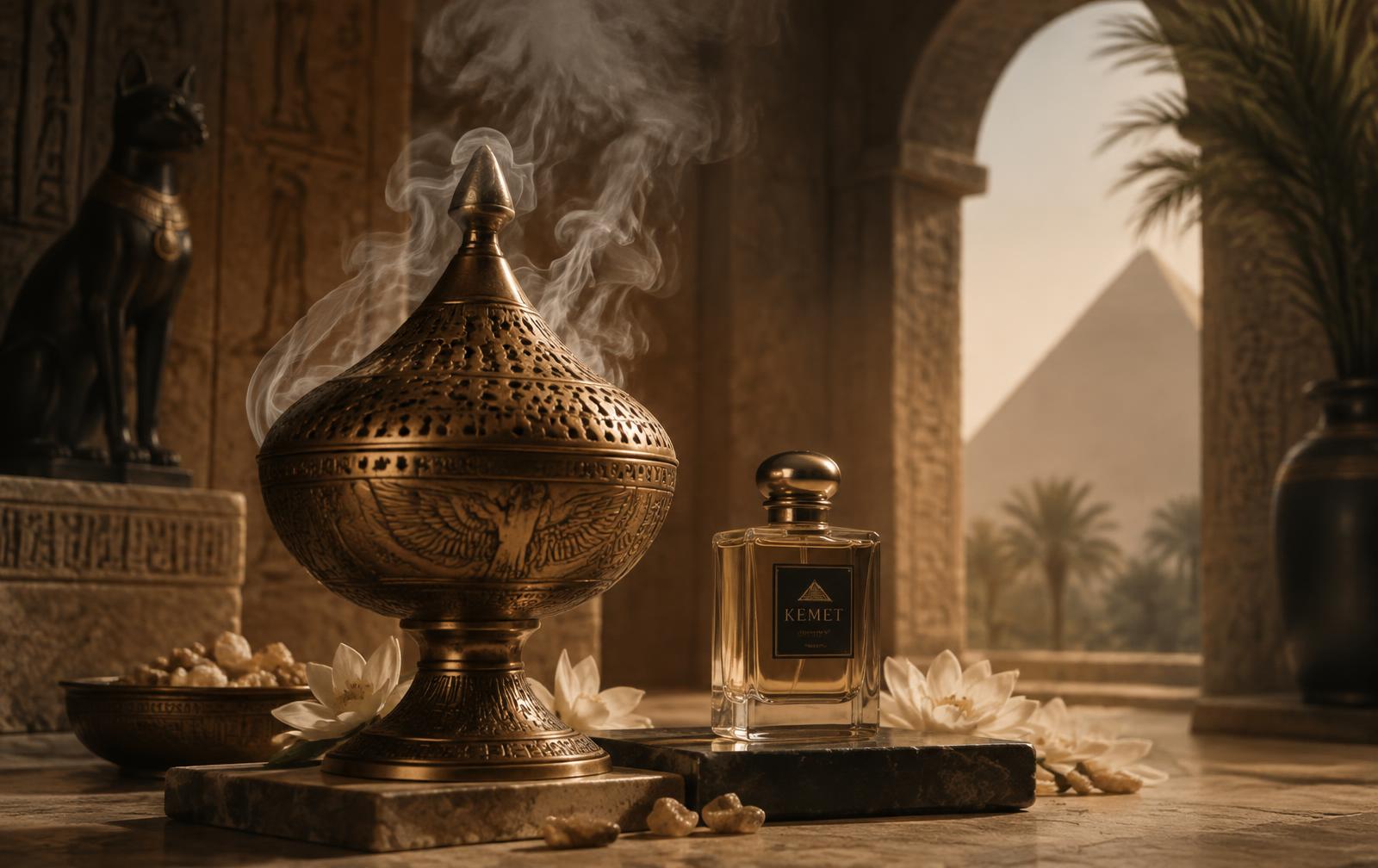 Brass incense burner in the Bilal Perfume workshop